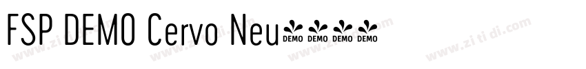 FSP DEMO Cervo Neu字体转换 FSP DEMO Cervo Neu字体转换
